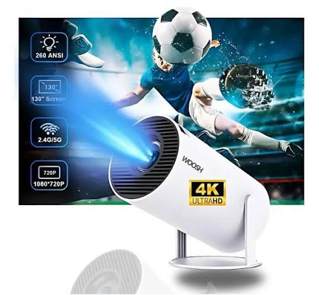 Subzero PRJ55 Taşınabilir LED Projeksiyon Cihazı Ev Sinema Projektörü