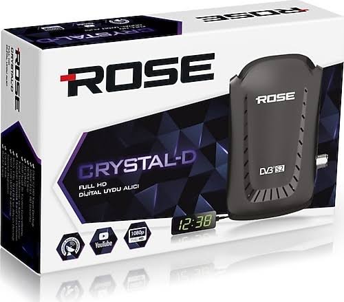 Rose CRYSTAL-D Full HD Mini Uydu Alıcısı (Tak Kullan Hazır Kanallı)